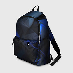 Рюкзак Черная и голубая текстура, цвет: 3D-принт