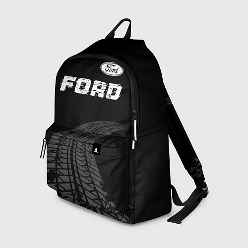 Рюкзак Ford speed на темном фоне со следами шин: символ с / 3D-принт – фото 1