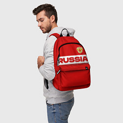 Рюкзак Russia - красно-белый, цвет: 3D-принт — фото 2