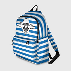 Рюкзак Тельняшка синяя - логотип вдв, цвет: 3D-принт