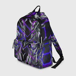 Рюкзак Киберпанк линии фиолетовые, цвет: 3D-принт