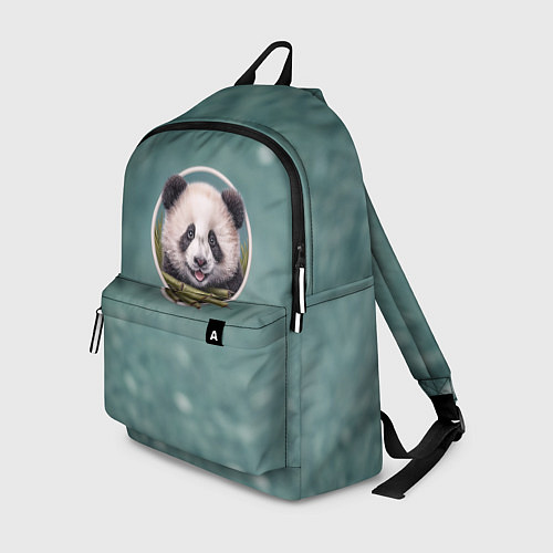 Рюкзак Милая мордочка панды с бамбуком / 3D-принт – фото 1