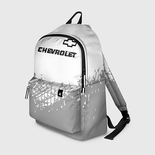 Рюкзак Chevrolet speed на светлом фоне со следами шин: си / 3D-принт – фото 1