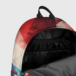 Рюкзак Абстракция в цветах флага РФ, цвет: 3D-принт — фото 2