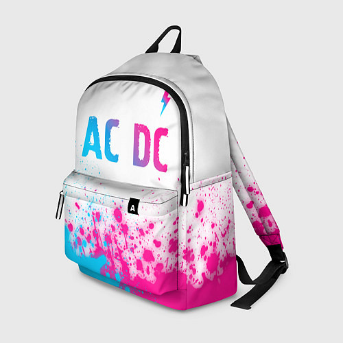 Рюкзак AC DC neon gradient style: символ сверху / 3D-принт – фото 1