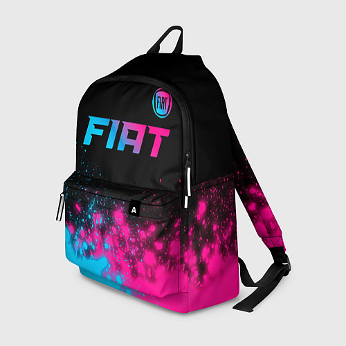 Рюкзак Fiat - neon gradient: символ сверху / 3D-принт – фото 1
