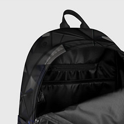 Рюкзак Черная объемная текстура, цвет: 3D-принт — фото 2