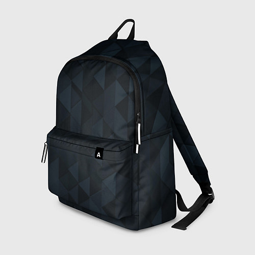 Рюкзак Тёмно-синий треугольный / 3D-принт – фото 1