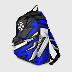Рюкзак Volkswagen - Синяя абстракция, цвет: 3D-принт