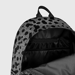 Рюкзак Пятнистый чёрно-серый, цвет: 3D-принт — фото 2