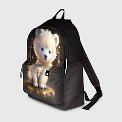 Рюкзак Белый медвежонок, цвет: 3D-принт