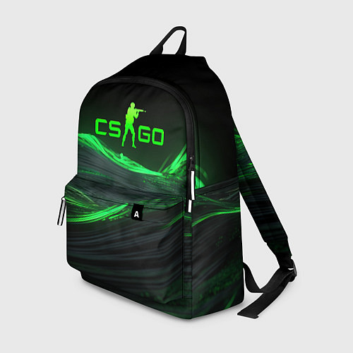 Рюкзак CSGO neon green logo / 3D-принт – фото 1