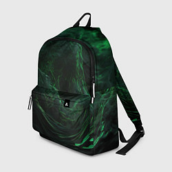 Рюкзак Темно зеленая абстракция, цвет: 3D-принт