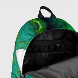 Рюкзак Жидкий изумруд в стиле арт, цвет: 3D-принт — фото 2