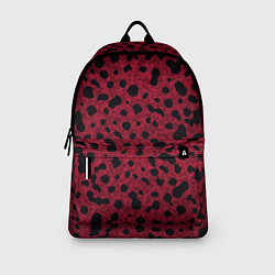 Рюкзак Пурпурно-красный пятнистый, цвет: 3D-принт — фото 2