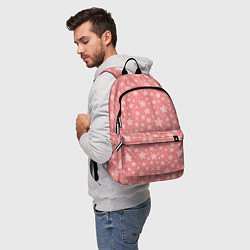 Рюкзак Розовый паттерн со звёздами, цвет: 3D-принт — фото 2
