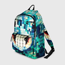 Рюкзак Смайлик из бирюзовой мазайке, цвет: 3D-принт