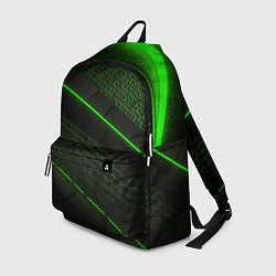 Рюкзак Зеленая абстракция со светом, цвет: 3D-принт