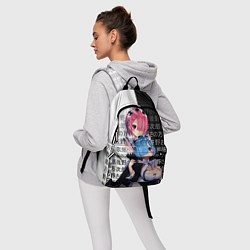 Рюкзак Рем и Рам - иероглифы, цвет: 3D-принт — фото 2