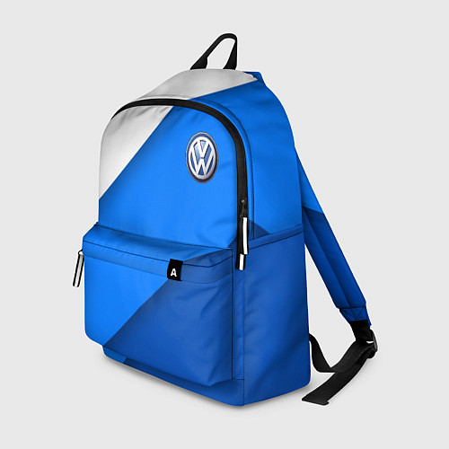 Рюкзак Volkswagen - голубые линии / 3D-принт – фото 1
