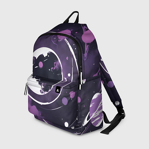 Рюкзак Фиолетовый космос - нейросеть / 3D-принт – фото 1