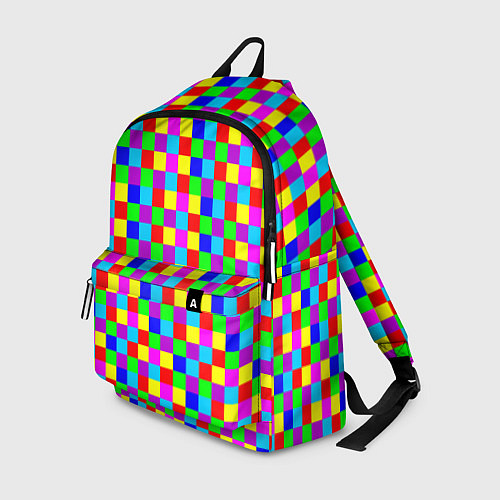 Рюкзак Разноцветные плитки / 3D-принт – фото 1