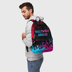 Рюкзак Hollywood Undead - neon gradient: символ сверху, цвет: 3D-принт — фото 2