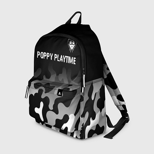 Рюкзак Poppy Playtime glitch на темном фоне: символ сверх / 3D-принт – фото 1