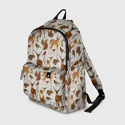 Рюкзак Лесные животные, цвет: 3D-принт