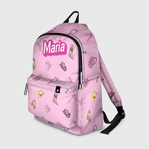 Рюкзак Имя Мария в стиле барби - розовый паттерн аксессуа / 3D-принт – фото 1