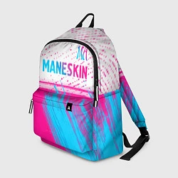 Рюкзак Maneskin neon gradient style: символ сверху, цвет: 3D-принт