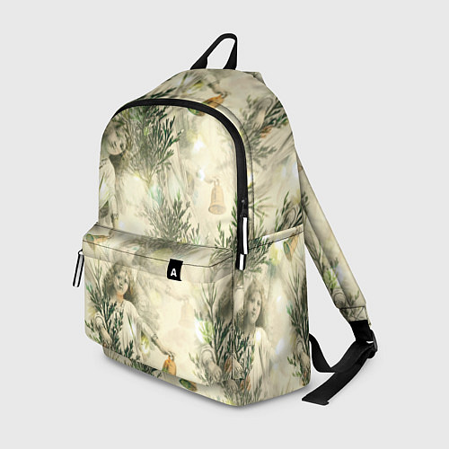 Рюкзак Рождественский декор - рисунки ангелов / 3D-принт – фото 1