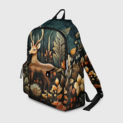 Рюкзак Лесной олень в стиле фолк-арт