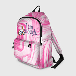 Рюкзак I am kenough - розовые разводы краски, цвет: 3D-принт