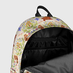 Рюкзак Сказочный лес бурундук и сова в деревьях, цвет: 3D-принт — фото 2