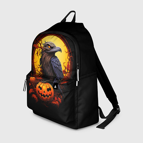 Рюкзак Halloween - ворон и тыква / 3D-принт – фото 1
