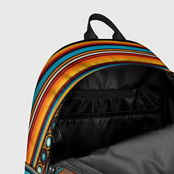 Рюкзак Этнический принт в горизонтальную полоску, цвет: 3D-принт — фото 2