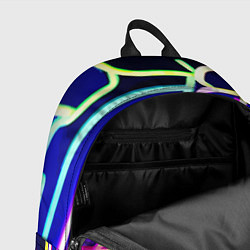 Рюкзак Авангардный неоновый паттерн, цвет: 3D-принт — фото 2