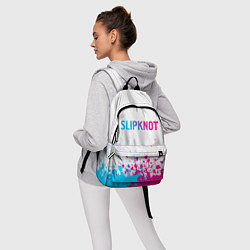 Рюкзак Slipknot neon gradient style посередине, цвет: 3D-принт — фото 2