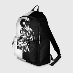 Рюкзак Kudo черно-белое, цвет: 3D-принт