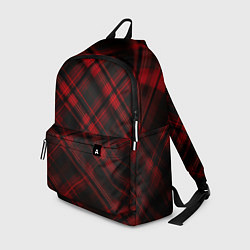 Рюкзак Тёмно-красная шотландская клетка, цвет: 3D-принт