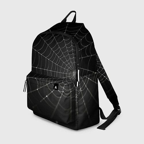 Рюкзак Паутина на черном фоне / 3D-принт – фото 1