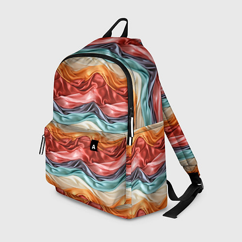 Рюкзак Разноцветные полосы текстура ткани / 3D-принт – фото 1