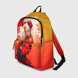 Рюкзак Девушка-демон от нейросети - желто-красный градиен, цвет: 3D-принт