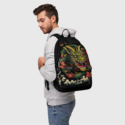 Рюкзак Зеленый дракон, цвет: 3D-принт — фото 2