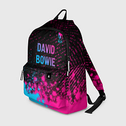 Рюкзак David Bowie - neon gradient посередине, цвет: 3D-принт