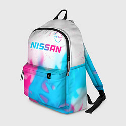 Рюкзак Nissan neon gradient style посередине, цвет: 3D-принт