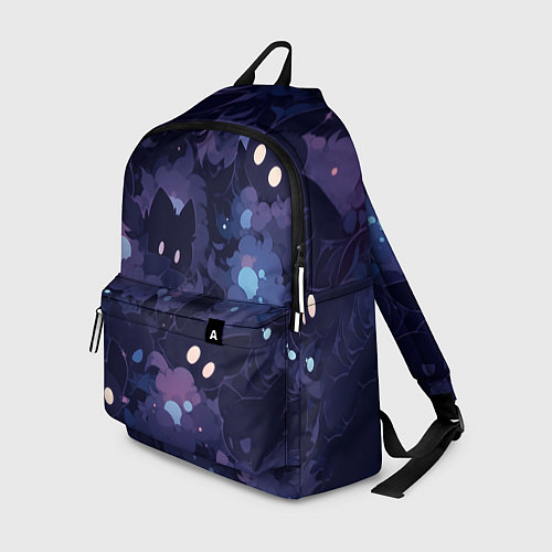 Рюкзак Фиолетовые котики / 3D-принт – фото 1