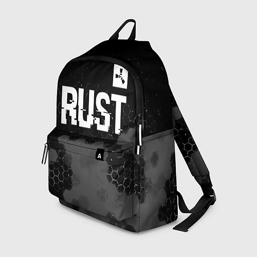 Рюкзак Rust glitch на темном фоне посередине / 3D-принт – фото 1