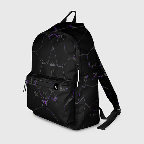 Рюкзак Фиолетовые трещины / 3D-принт – фото 1